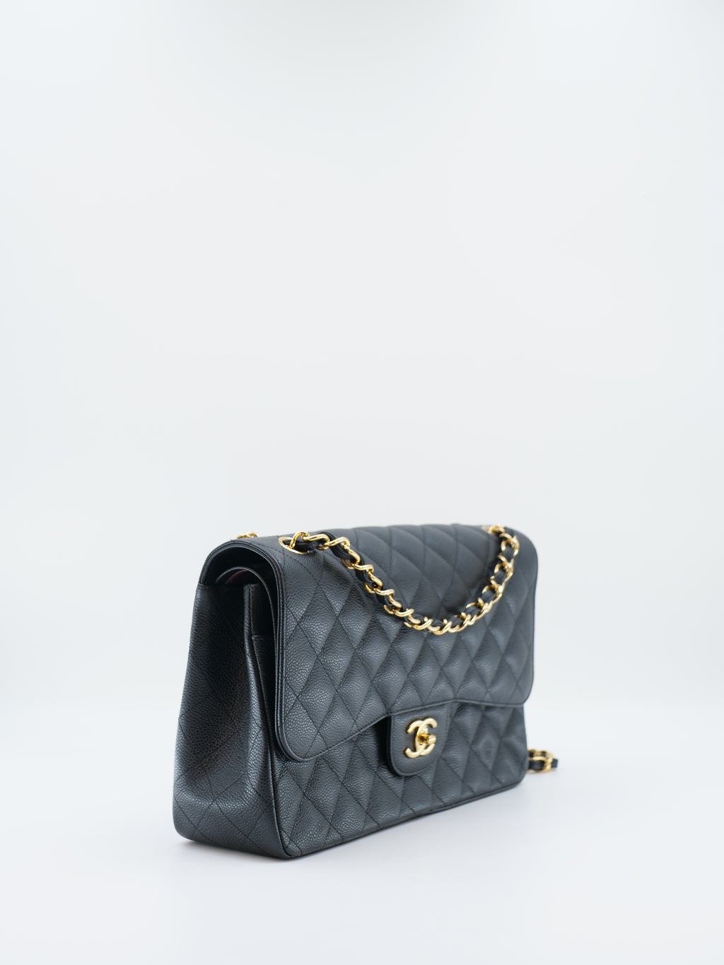 CHANEL TIMELESS 30 CAVIAR SKIN DOUBLE FLAP