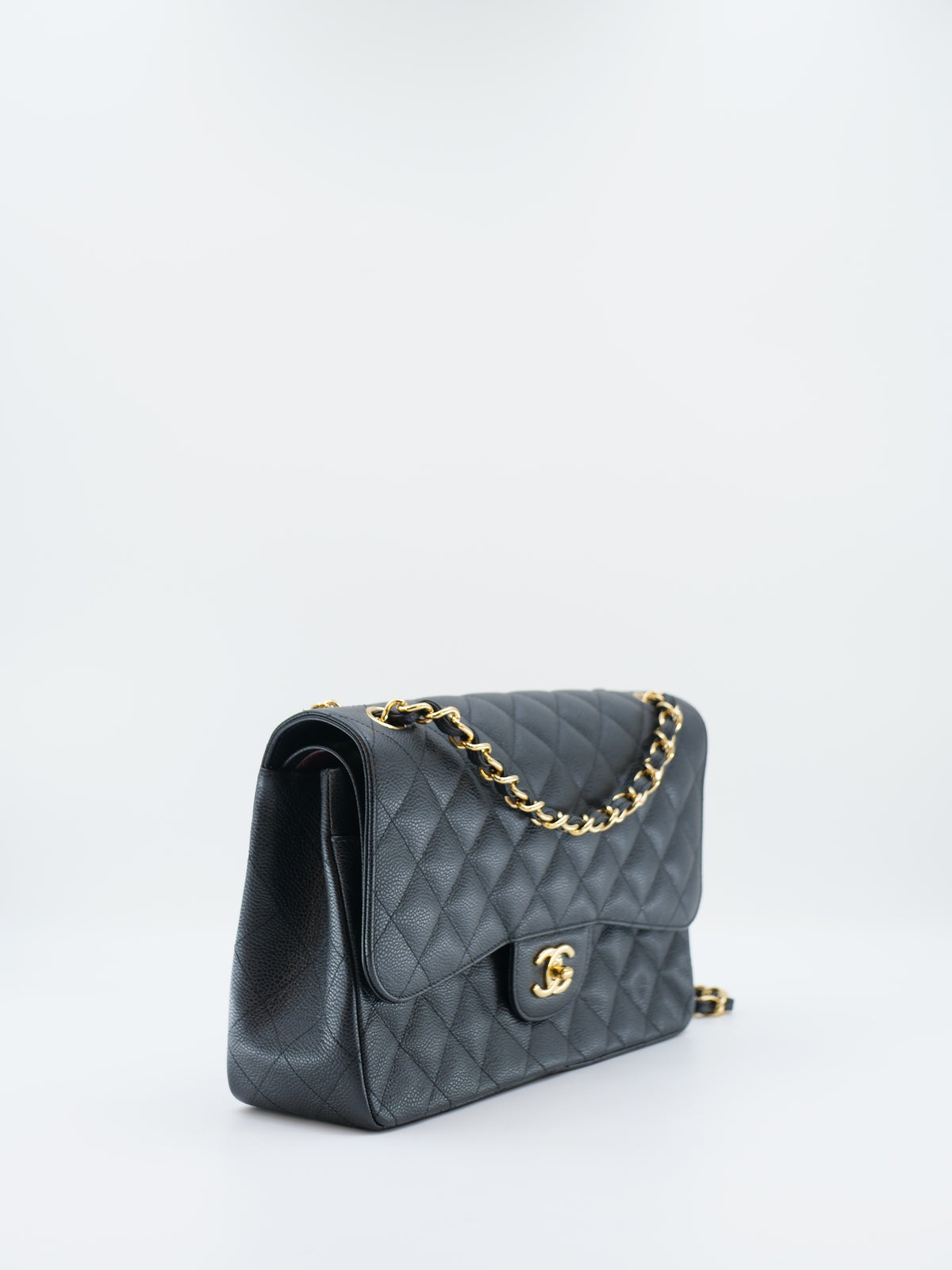 CHANEL TIMELESS 30 CAVIAR SKIN DOUBLE FLAP