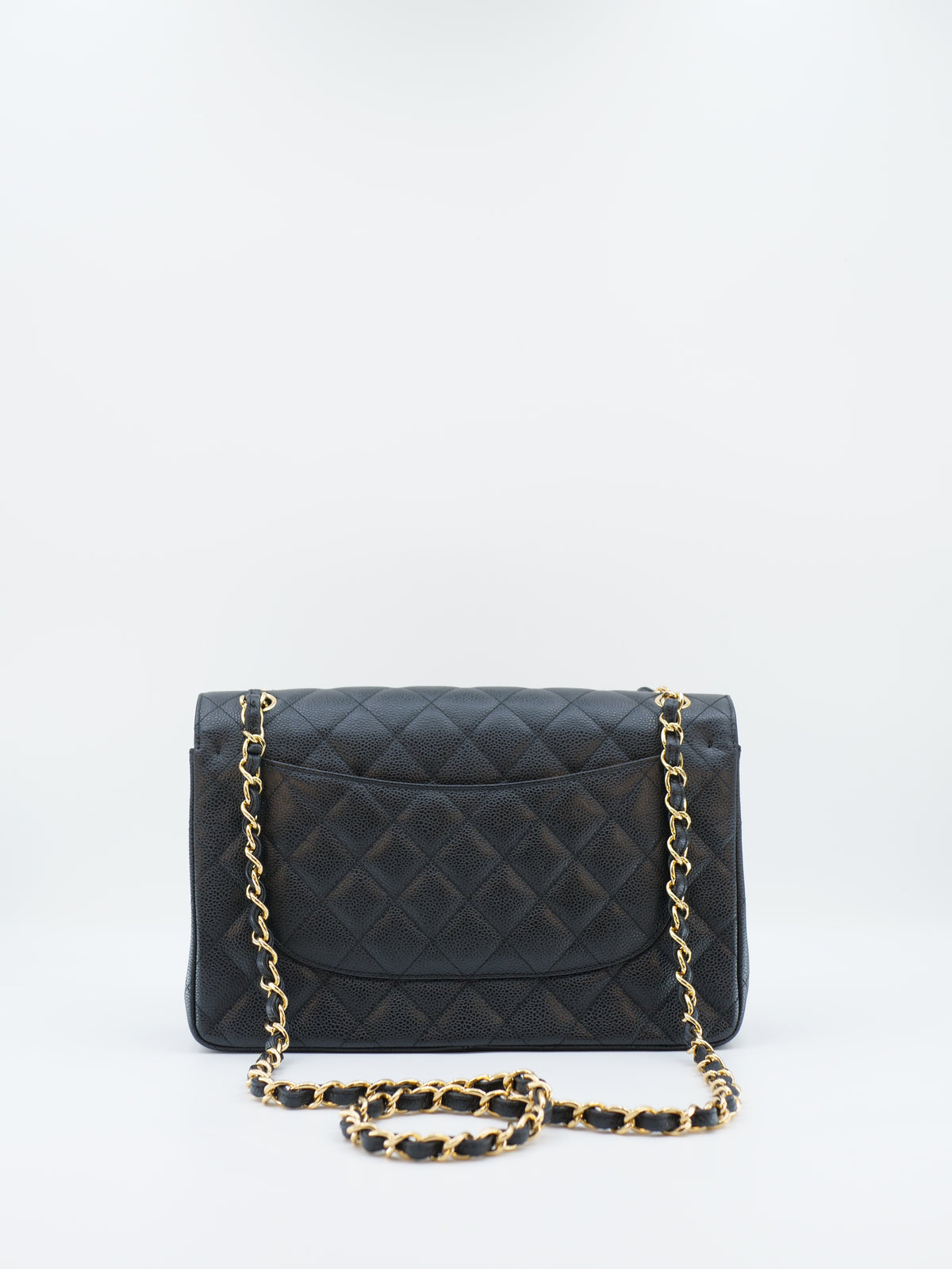 CHANEL TIMELESS 30 CAVIAR SKIN DOUBLE FLAP