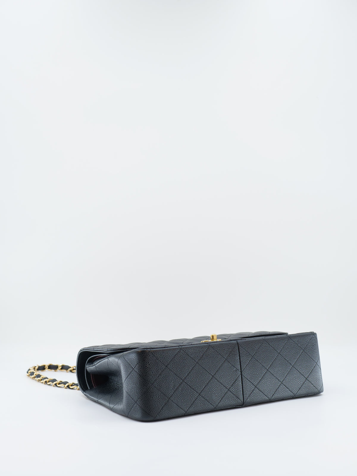 CHANEL TIMELESS 30 CAVIAR SKIN DOUBLE FLAP