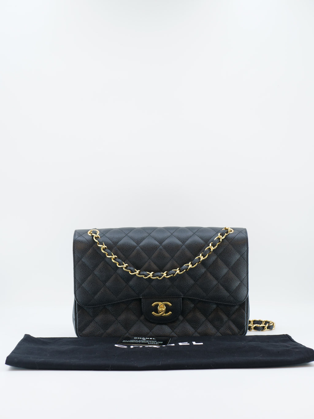CHANEL TIMELESS 30 CAVIAR SKIN DOUBLE FLAP