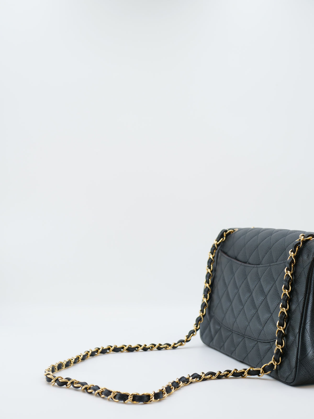 CHANEL TIMELESS 30 CAVIAR SKIN DOUBLE FLAP