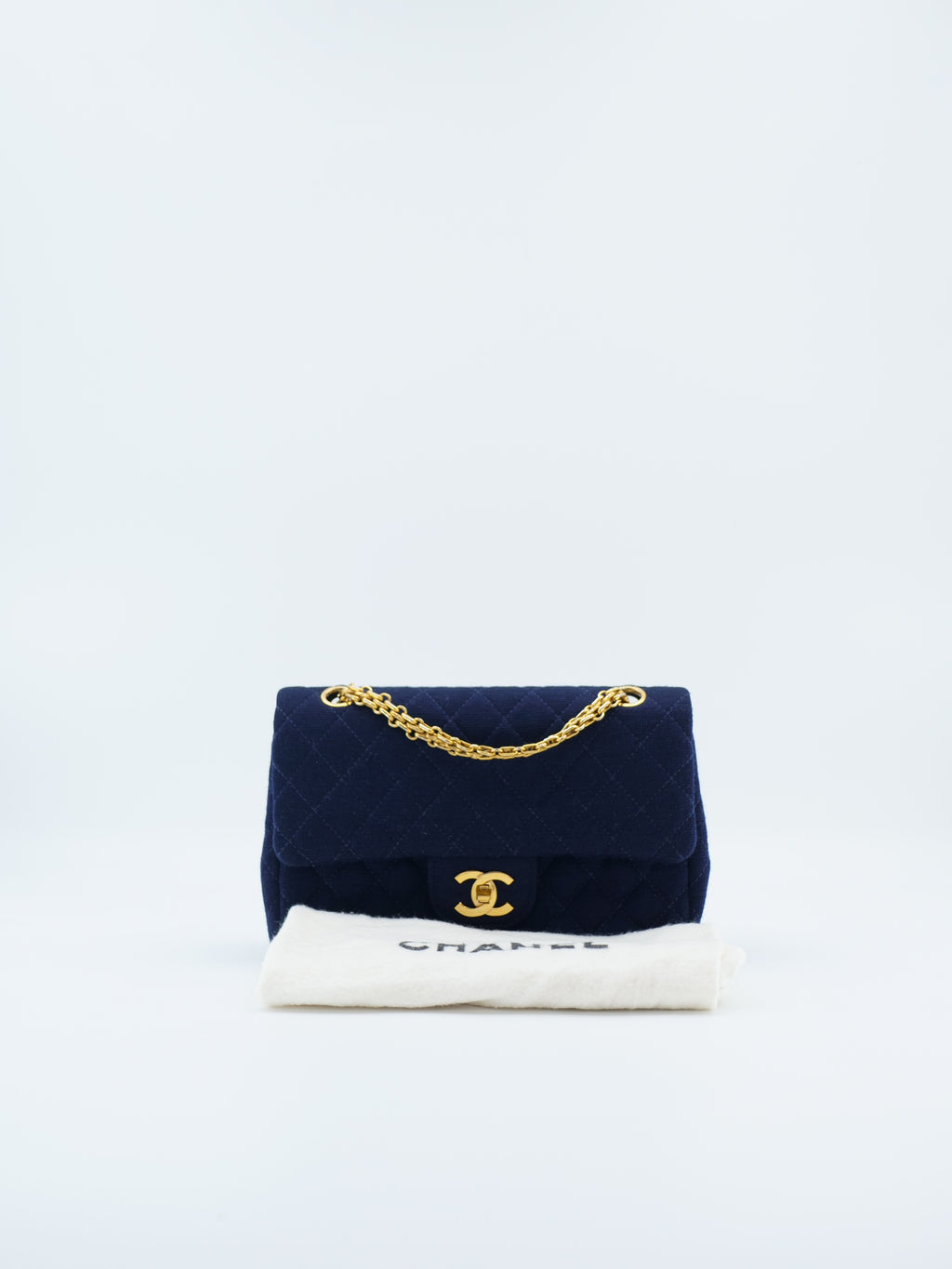 CHANEL TIMELESS 25 JERSEY DOUBLE FLAP