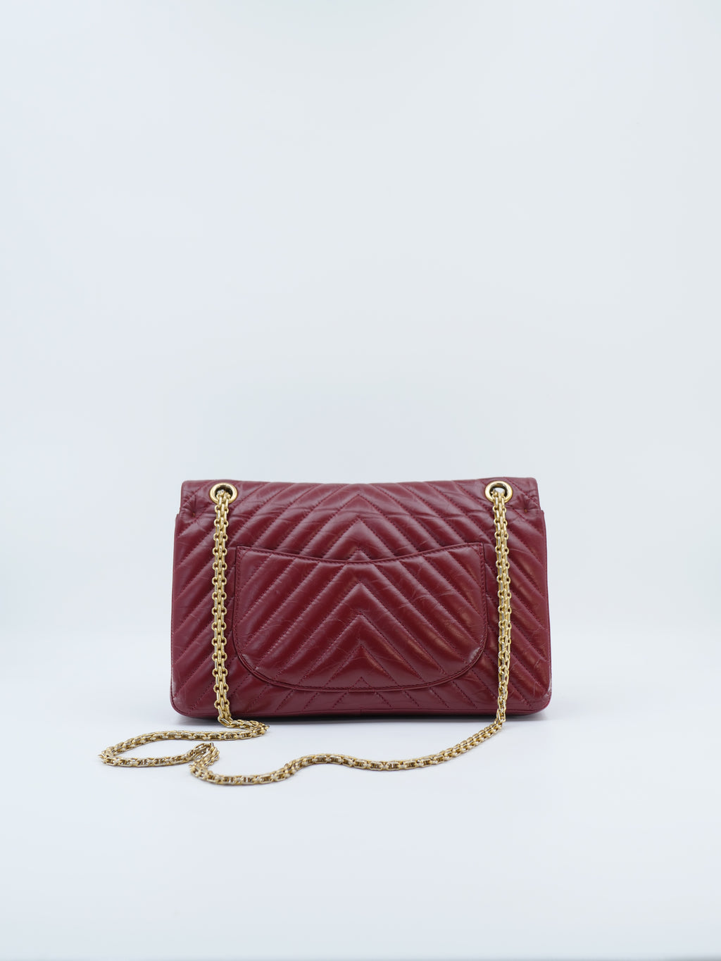 CHANEL 2.55 CHEVRON DOUBLE FLAP