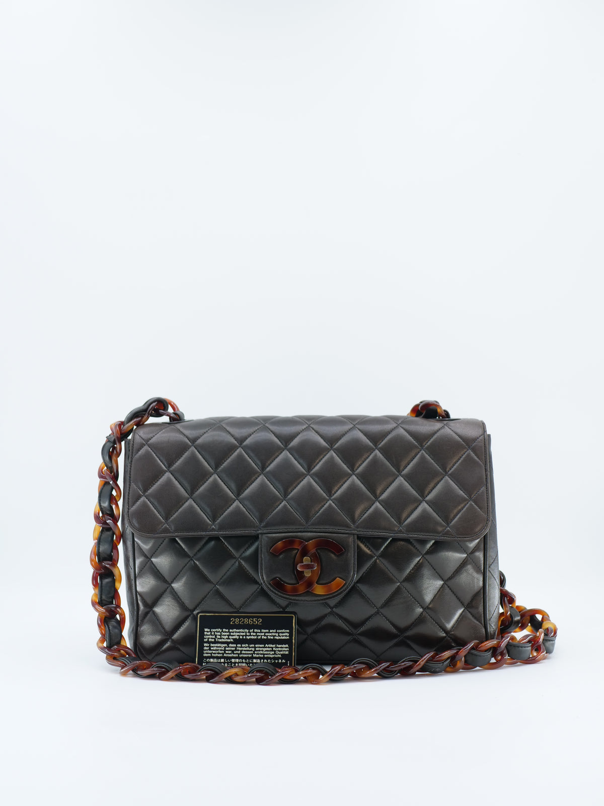 CHANEL MAXI JUMBO TORTOISE