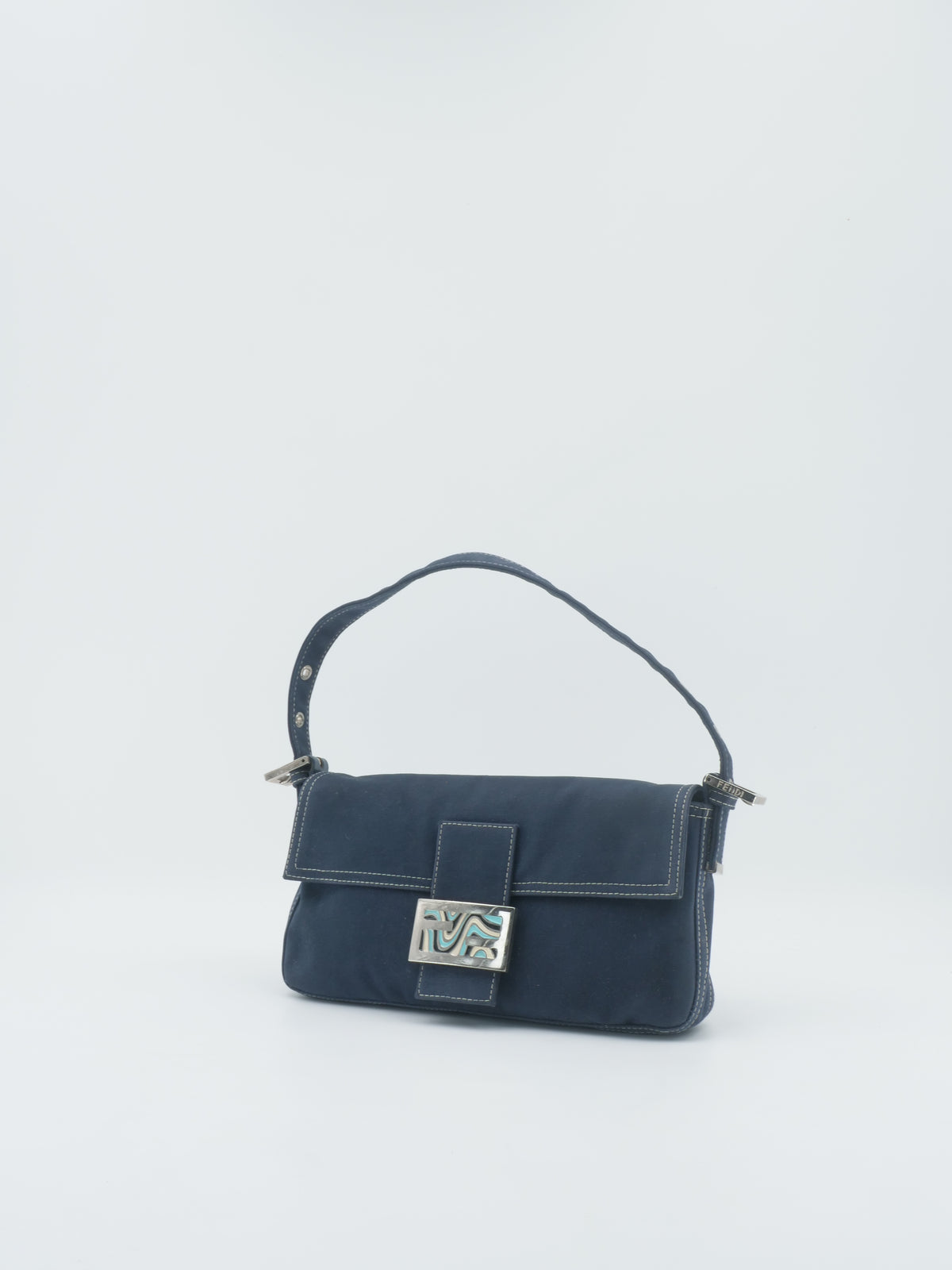 FENDI BAGUETTE DENIM
