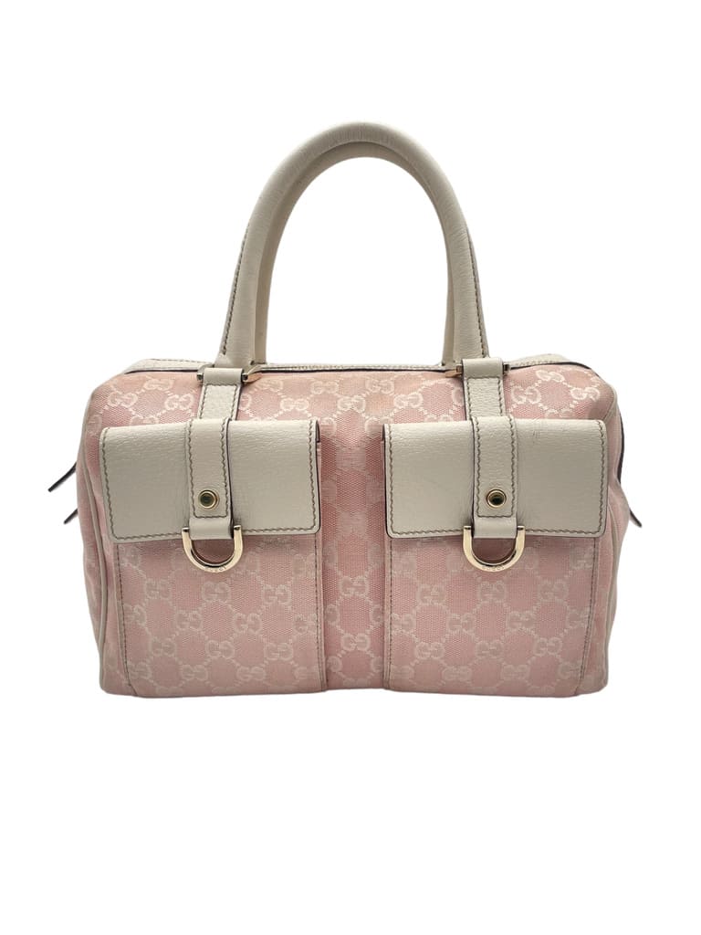 Sac à main Gucci Boston GG Double Pocket Pink Vintage