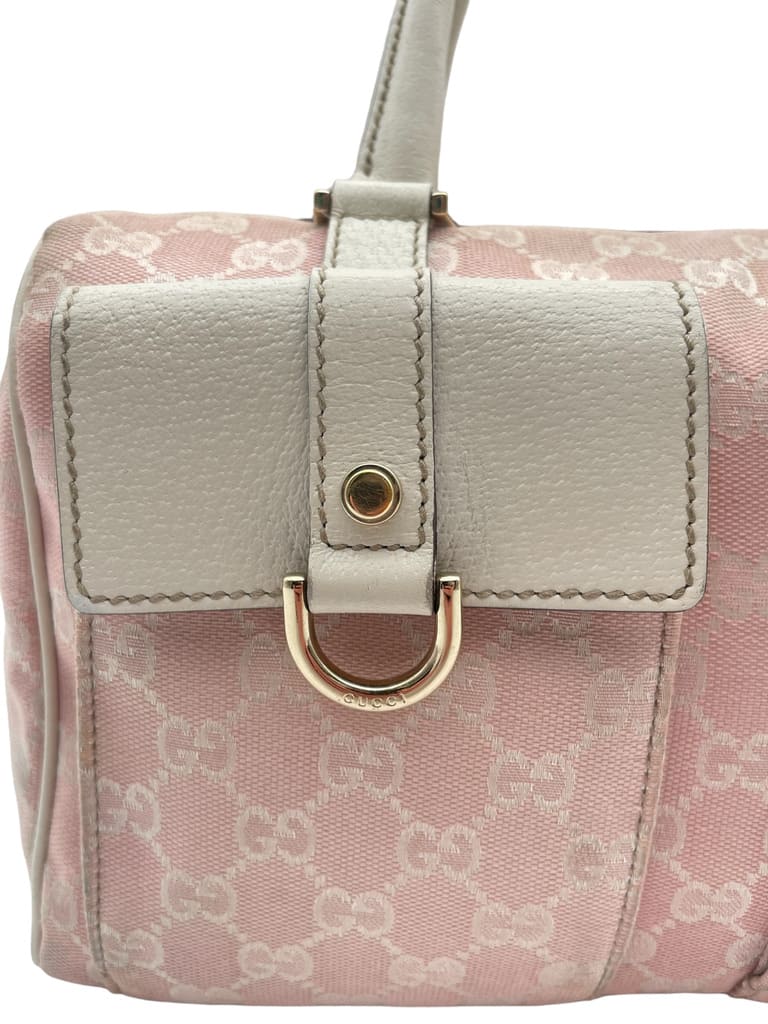 Gucci Canvas Boston GG Double Pocket Pink